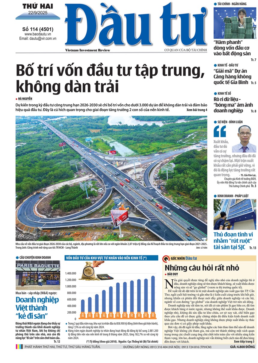 Báo Đầu tư số 114
