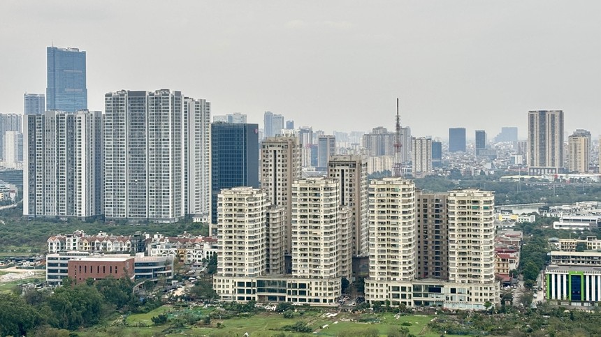 Giá chung cư Hà Nội vẫn ở mức cao. (Ảnh: Thanh Vũ) 