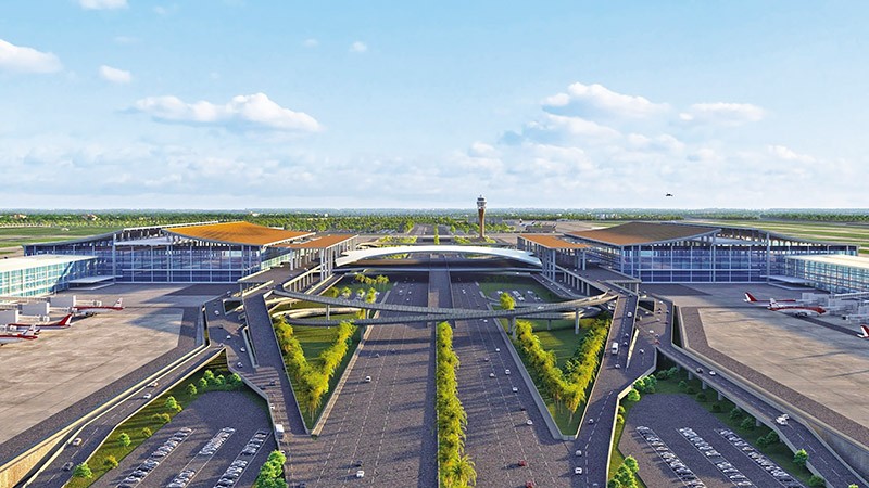 Phối cảnh Cảng hàng không quốc tế Gia Bình.