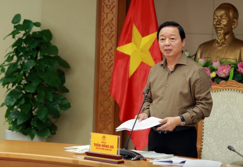 Phó thủ tướng Trần Hồng Hà chủ trì cuộc họp. Ảnh: VGP.