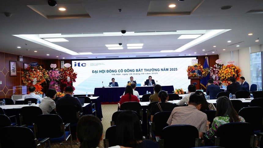 Toàn cảnh Đại hội đồng cổ đông bất thường năm 2025 của Vinaconex-ITC tại Hà Nội ngày 26/9