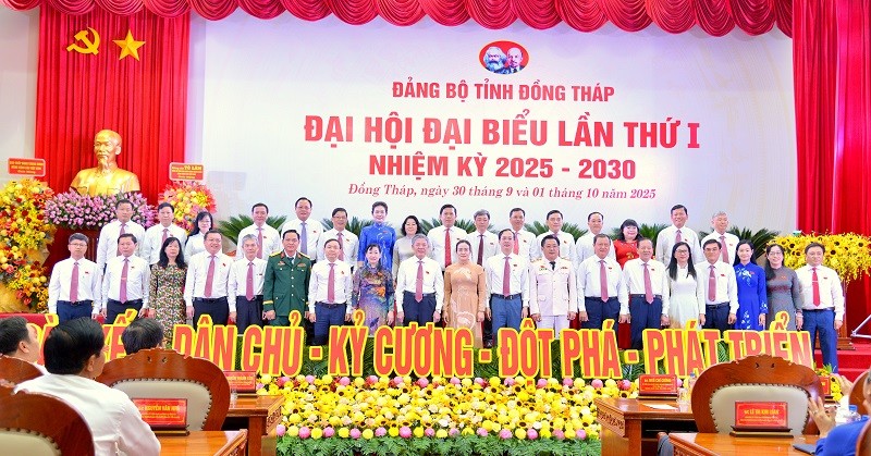 Đại biểu thống nhất cao Nghị quyết Đại hội Đảng tỉnh Đồng Tháp lần I nhiệm kỳ 2025 - 2030