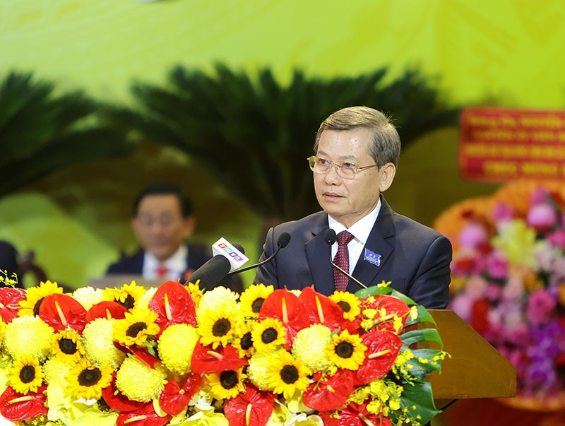 Bí thư Trung ương Đảng, Chánh án Tòa án nhân dân tối cao Lê Minh Trí phát biểu chỉ đạo Đại hội Đảng bộ tỉnh Vĩnh Long lần thứ I, nhiệm kỳ 2025 - 2030 