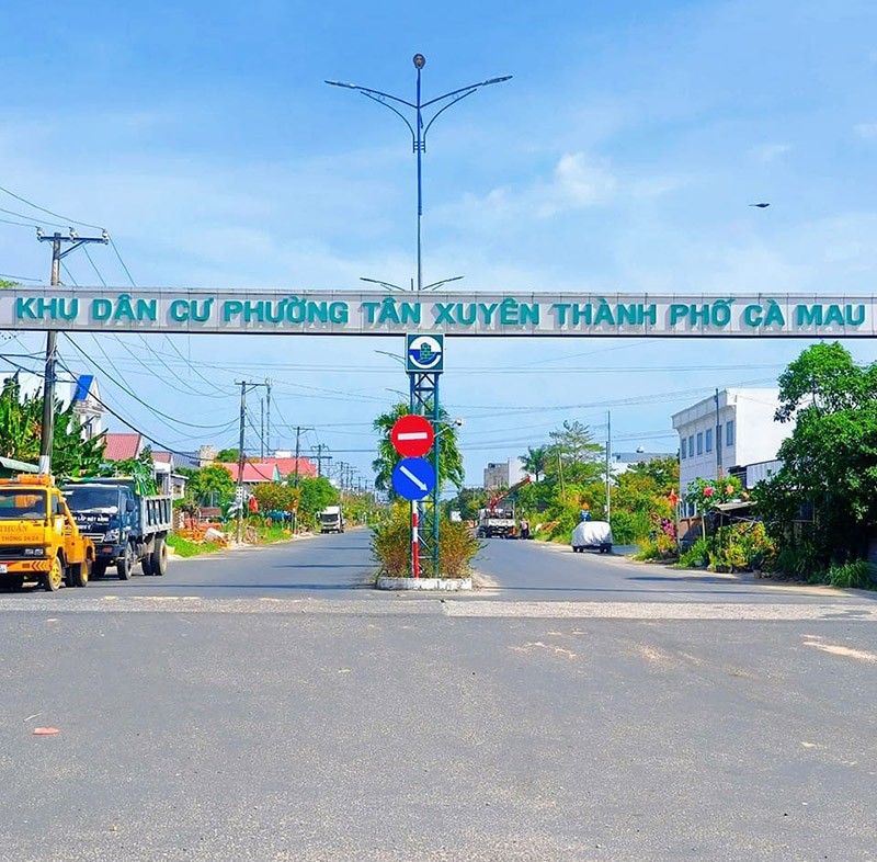 Khu dân cư phường Tân Xuyên, Cà Mau.