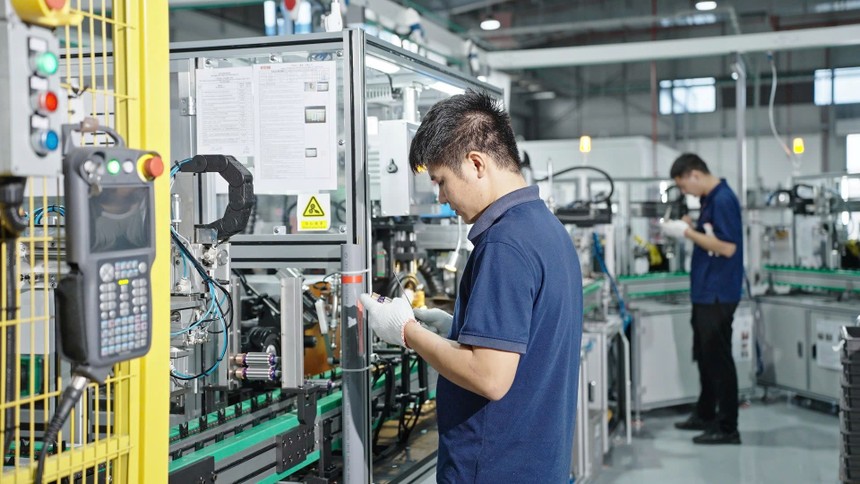 Nhà máy Keystone Electrical Việt Nam sản xuất các loại dụng cụ điện cầm tay và linh kiện kim loại tại KCN Liên Hà Thái (Khu kinh tế Thái Bình).