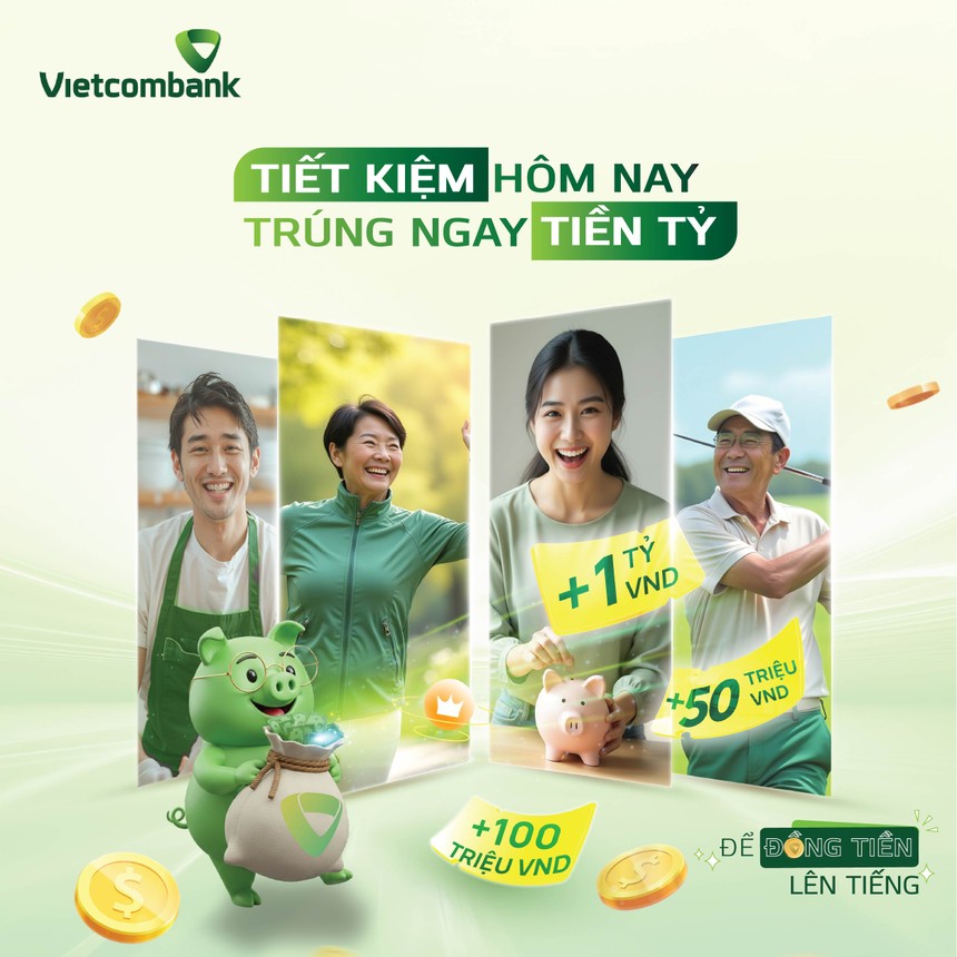 Vietcombank (VCB) triển khai đồng loạt nhiều ưu đãi cho khách hàng gửi tiết kiệm