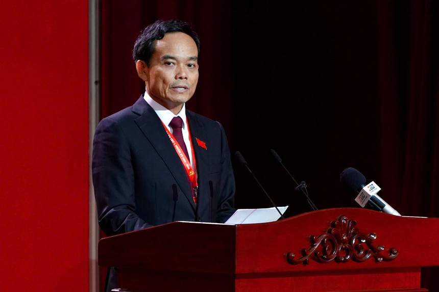 Bí thư Thành ủy TP.HCM Trần Lưu Quang phát biểu bế mạc đại hội. Ảnh: BTC.