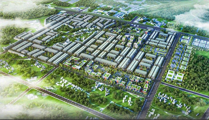 Ảnh phối cảnh Dự án khu đô thị mới Tịnh Phong. 