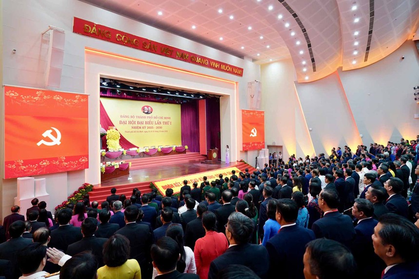 Diễn ra trong 3 ngày 13 - 15/10, Đại hội Đảng bộ TP.HCM nhiệm kỳ 2025 - 2030 có ý nghĩa đặc biệt - đánh dấu bước ngoặt lịch sử của TP.HCM sau sáp nhập. Ảnh: BTC.