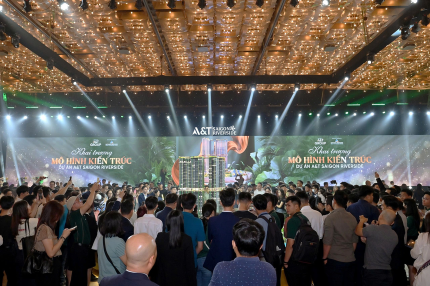 Mô hình kiến trúc dự án A&T Saigon Riverside đã thu hút đông đảo hơn 2500 người tham dự sự kiện