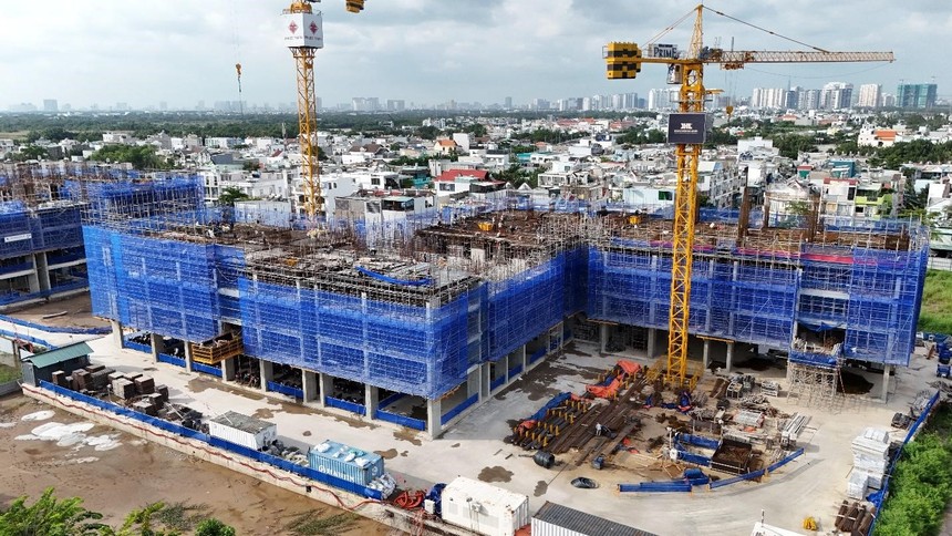 Khải Hoàn Prime ghi nhận tiến độ xây dựng tích cực