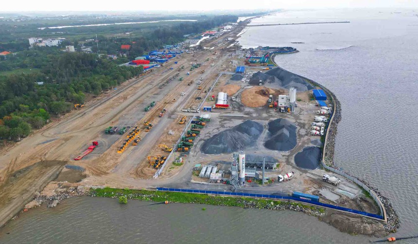 Dự án Khu đô thị du lịch lấn biển Cần Giờ. Ảnh: Lê Toàn.