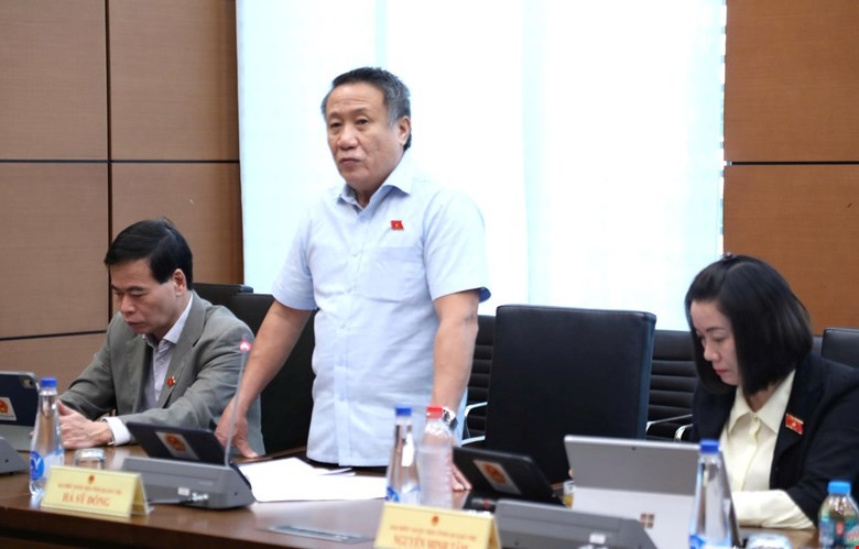 Đại biểu Hà Sỹ Đồng phát biểu tại tổ. 