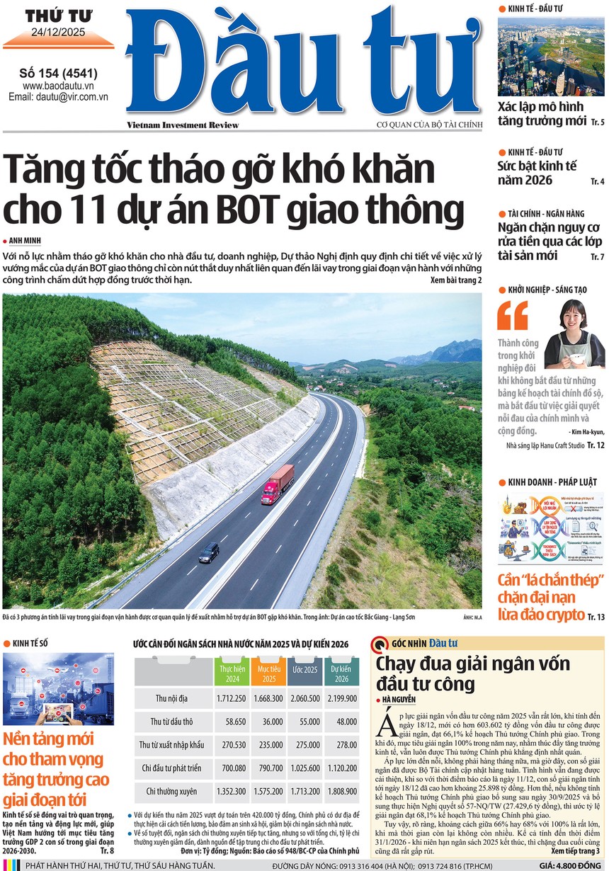 Báo Đầu tư số 154