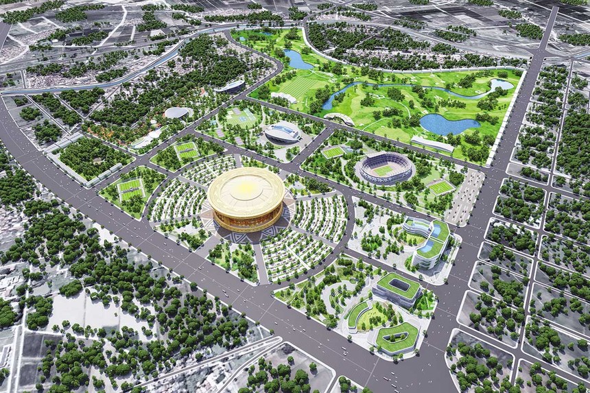 Phối cảnh Khu đô thị thể thao Olympic tại Hà Nội do Vingroup đầu tư 