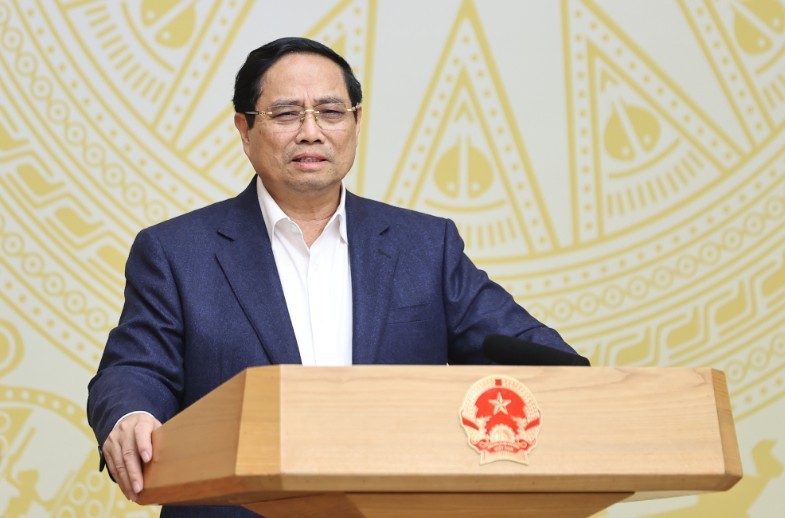  Thủ tướng Phạm Minh Chính, Trưởng Ban Chỉ đạo quốc gia về dữ liệu, chủ trì phiên họp lần thứ nhất của Ban Chỉ đạo. Ảnh: VGP.