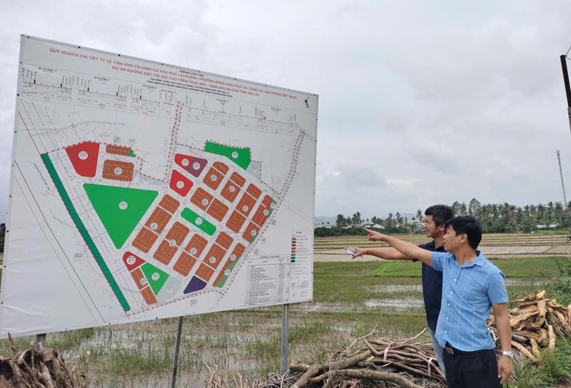 Khu tái định cư Lại Khánh tại phường Bồng Sơn đã chi trả cho 62/64 hộ với tổng kinh phí trên 44 tỷ đồng. Ảnh: H.P. 