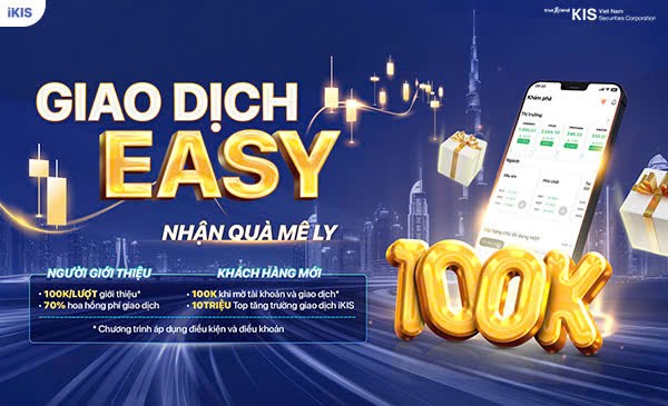 Chứng khoán KIS Việt Nam không ngừng mang tới những chương trình ưu đãi mới phục vụ nhà đầu tư.