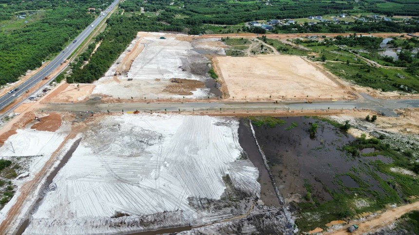 Toàn cảnh dự án Khu công nghiệp Quảng Trị. Ảnh: Ngọc Tân