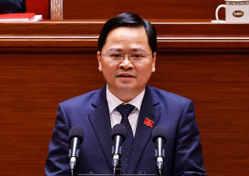 Phó Trưởng Ban Chính sách, chiến lược Trung ương Nguyễn Anh Tuấn trình bày tham luận - Ảnh: TTXVN. 