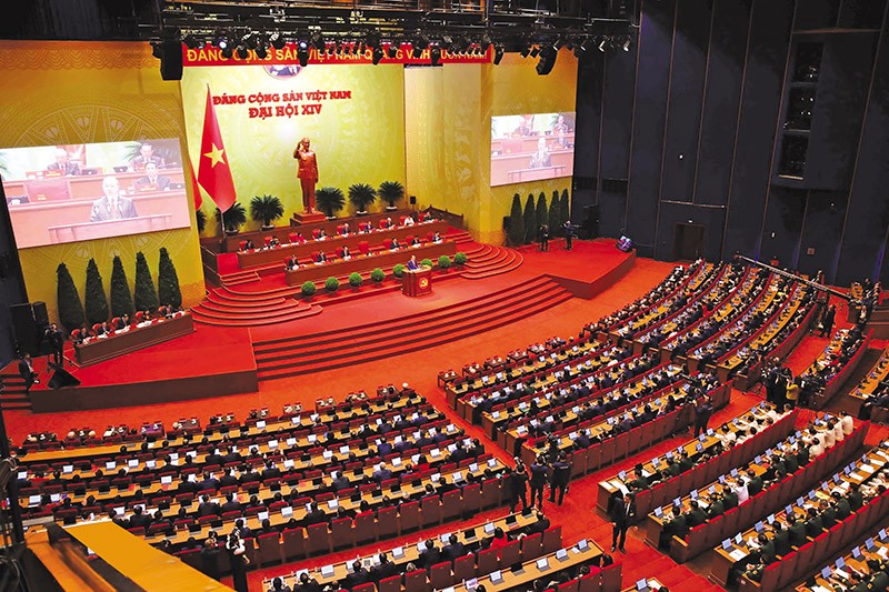 Đại hội lần thứ XIV của Đảng là Đại hội khởi đầu cho kỷ nguyên phát triển mới của dân tộc. Ảnh: TTXVN 
