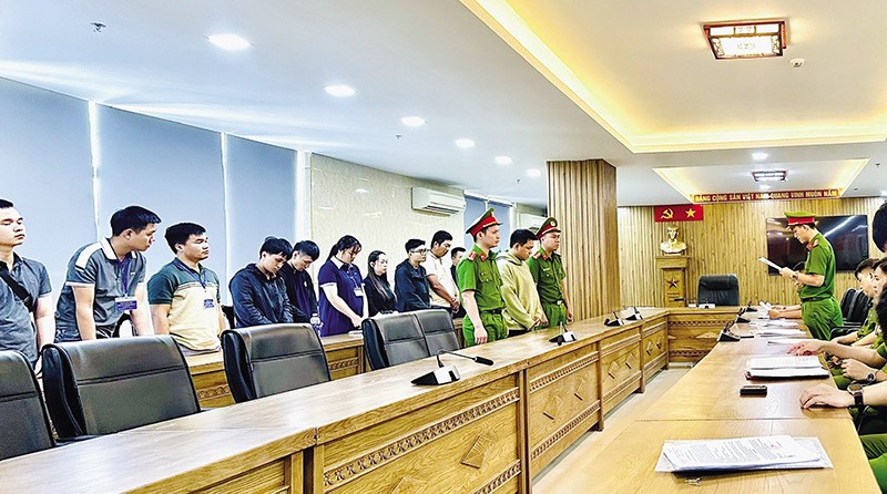 Công an Đà Nẵng bắt 20 bị can liên quan đến đường dây rửa tiền quy mô 30.000 tỷ đồng. Ảnh: P.V 