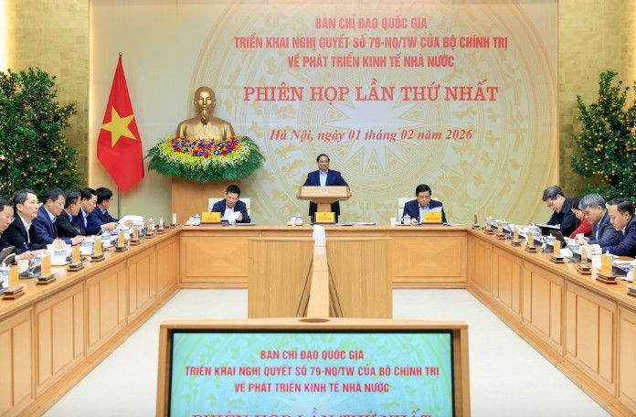Thủ tướng Phạm Minh Chính chủ trì cuộc họp của Ban chỉ đạo . Ảnh: VGP.
