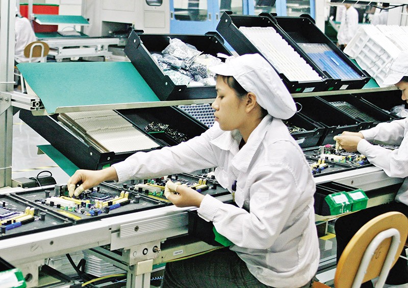 Những “đại bàng” công nghệ đã trở thành hình ảnh điển hình của dòng vốn Đài Loan tại Việt Nam, đặc biệt trong ngành điện tử. Ảnh: Đ.T