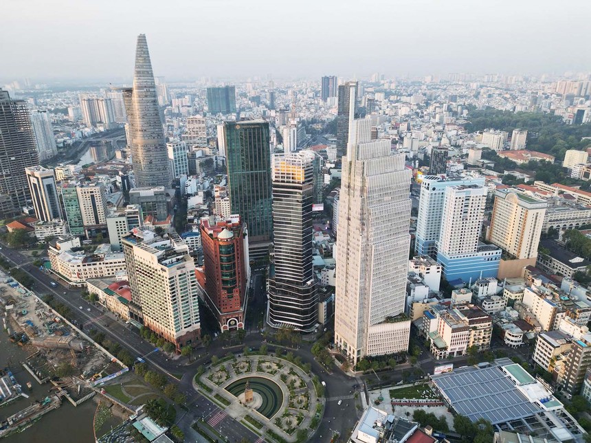 VIFC-HCMC có quy mô khoảng 898 ha, trải rộng trên địa bàn các phường Sài Gòn, Bến Thành và khu đô thị mới Thủ Thiêm (phường An Khánh). Ảnh: Lê Toàn.