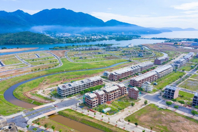 Một dự án khu đô thị có vị trí ven sông trên địa bàn TP. Đà Nẵng.