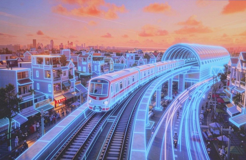 Phối cảnh tuyến metro số 2 đoạn Bến Thành - Tham Lương - Ảnh: Lê Toàn