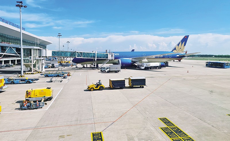 Cảng hàng không quốc tế Đà Nẵng. Ảnh: T.X 