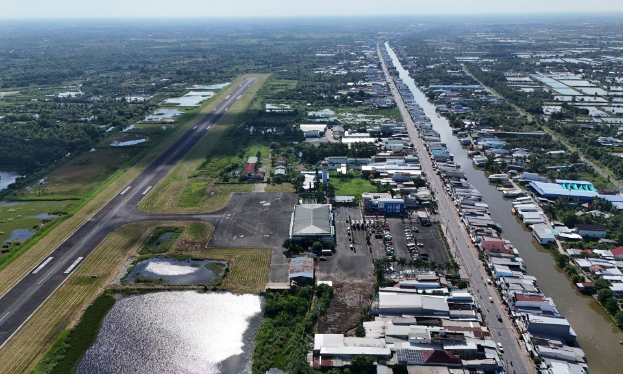 Đô thị sân bay Cà Mau được kỳ vọng tạo sức bật cho cực tăng trưởng mới phía Đông Cà Mau. Ảnh Hiếu Nam.