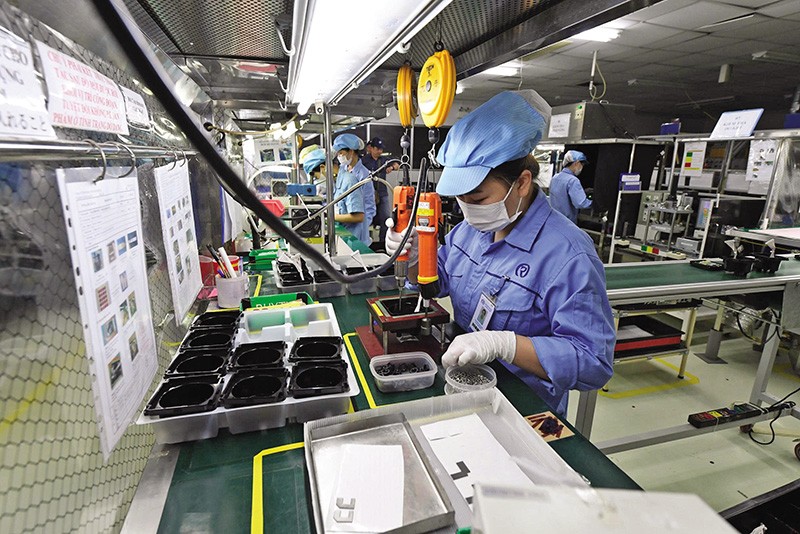Dòng vốn FDI vào Việt Nam đang hướng mạnh vào các lĩnh vực có giá trị gia tăng cao như sản xuất công nghệ, điện tử… Ảnh: Đức Thanh