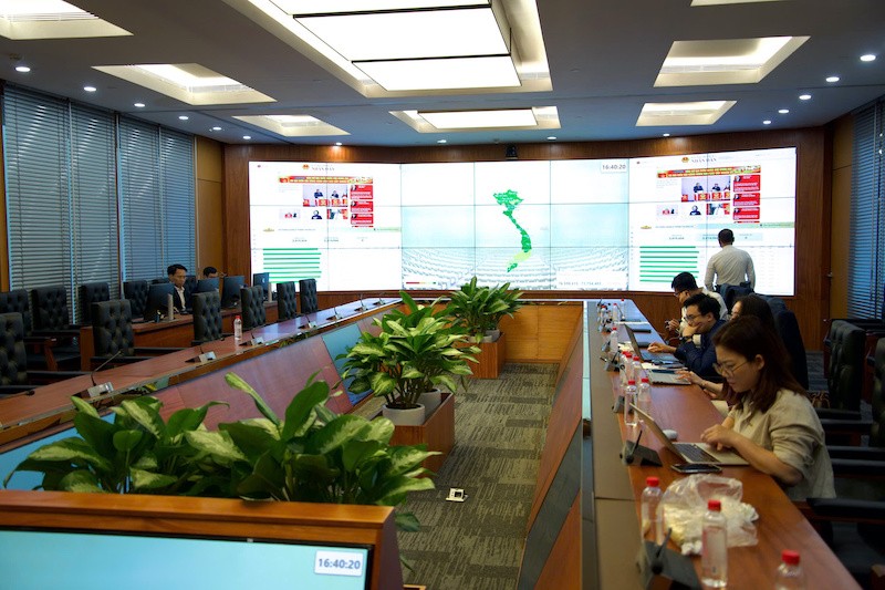 Số liệu bầu cử được cập nhật liên tục tại Văn phòng Hội đồng Bầu cử quốc gia