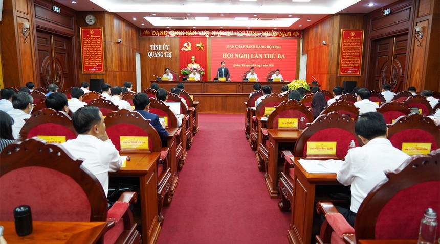 Toàn cảnh Hội nghị Ban chấp hành Đảng bộ tỉnh Quảng Trị lần thứ 3