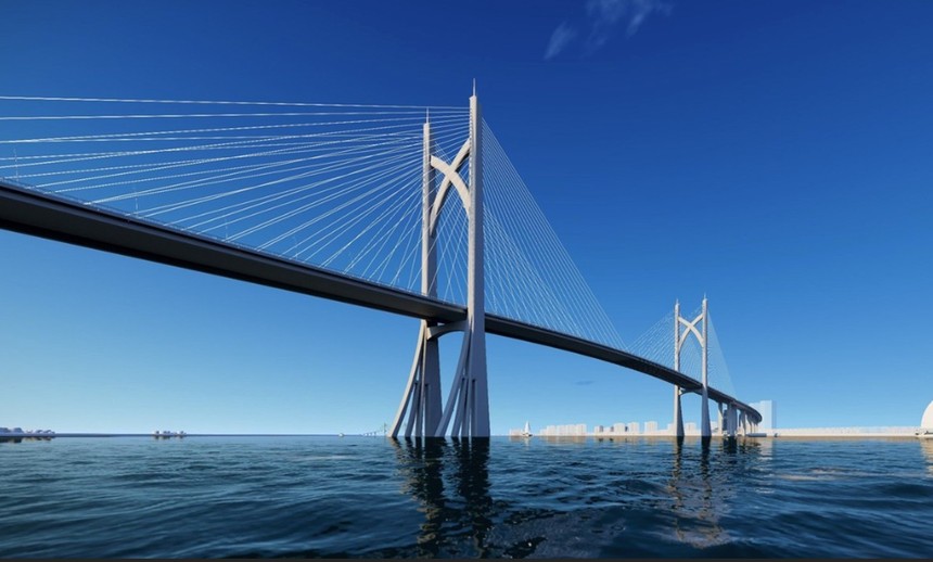 Phối cảnh cầu Cần Giờ.