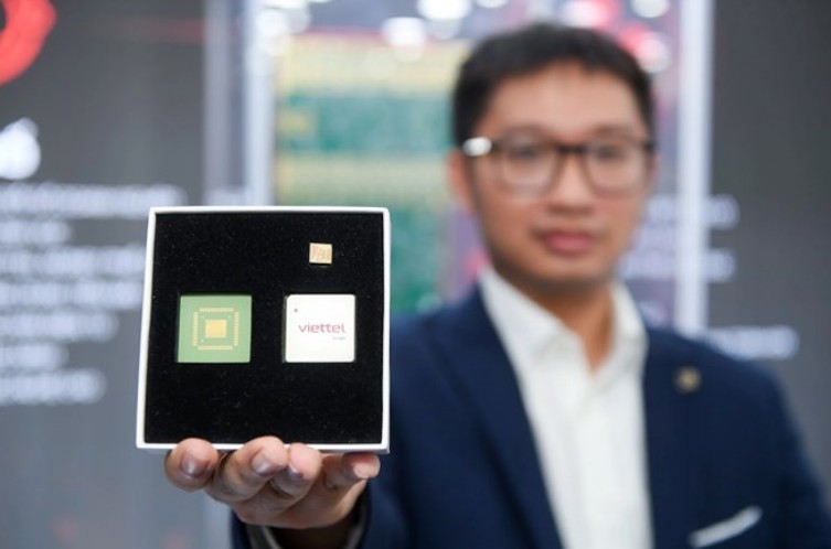 Chíp bán dẫn do Viettel nghiên cứu, sản xuất.
