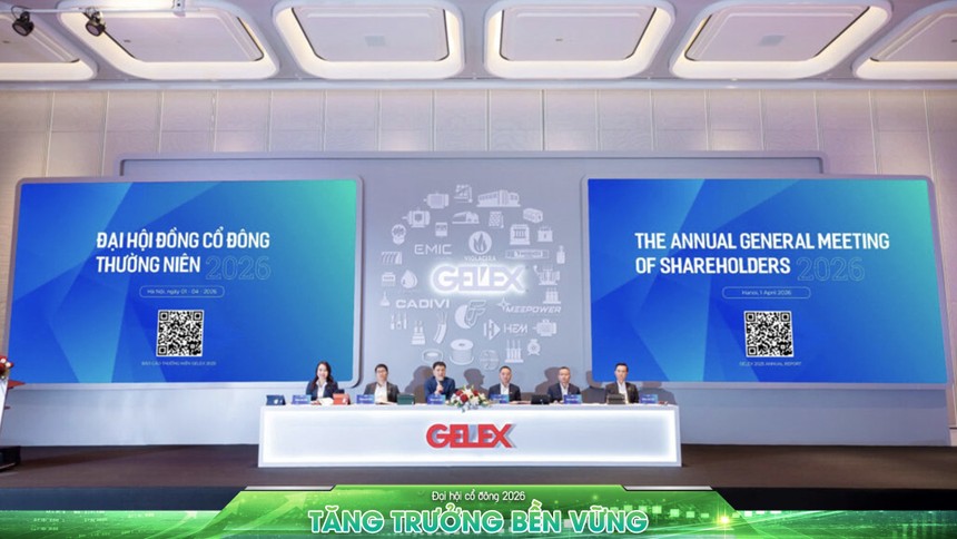 Toàn cảnh ĐHĐCĐ thường niên 2026 của GELEX diễn ra sáng 1/4.