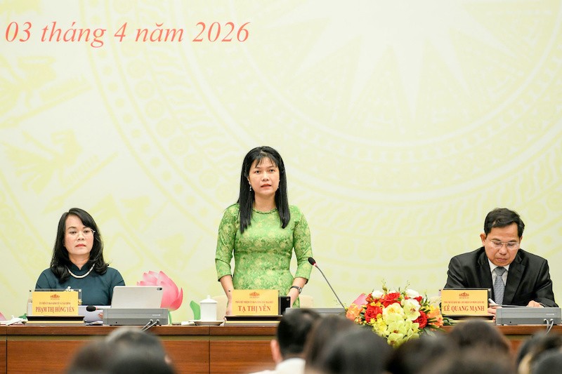 Phó Chủ nhiệm Ủy ban Công tác đại biểu Tạ Thị Yên - Ảnh: Như Ý.