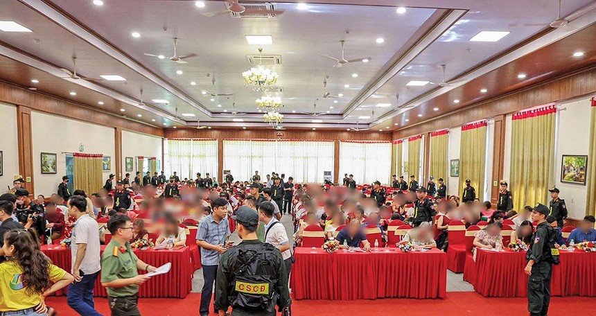 Một buổi hội thảo dụ đầu tư tiền số TCIS bị Công an tỉnh Phú Thọ phát hiện