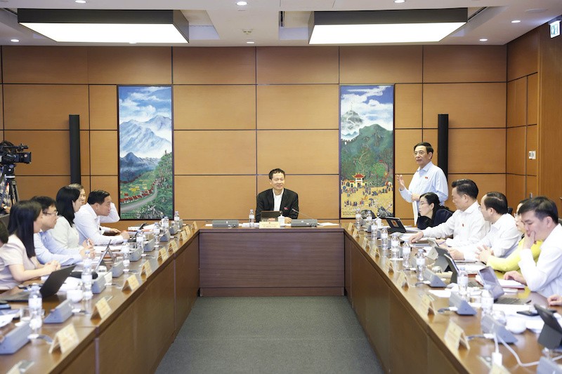  Quốc hội thảo luận tổ về việc thành lập thành phố Đồng Nai trực thuộc Trung ương. - Ảnh PT. 