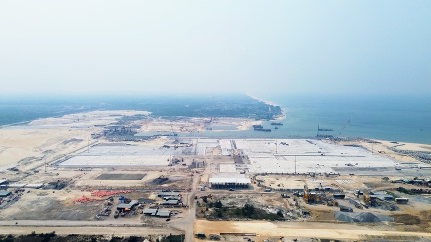 Dự án khu bến cảng Mỹ Thuỷ. Ảnh: Ngọc Tân