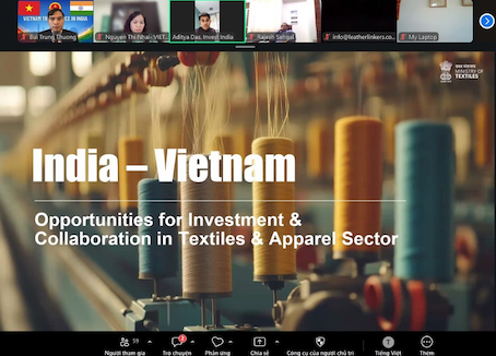 Việt Nam và Ấn Độ đang thúc đẩy thực thi sáng kiến sáng kiến hợp tác nhằm hình thành khu công nghiệp dệt may tích hợp. 