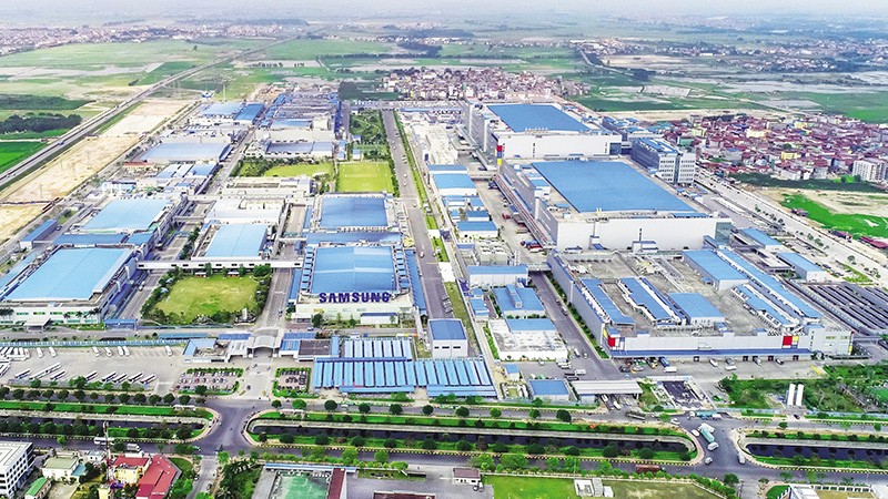 Không chỉ gia tăng nhanh về số lượng, dòng vốn FDI vào Việt Nam đã cải thiện đáng kể về chất lượng. Trong ảnh: Nhà máy Samsung Electronics tại Bắc Ninh