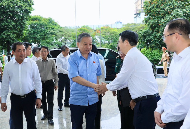 Tổng Bí thư, Chủ tịch nước Tô Lâm tiếp xúc cử tri Hà Nội sáng 4/5- Ảnh N.Y.