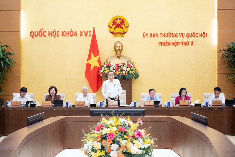  Chủ tịch Quốc hội Trần Thanh Mẫn phát biểu khai mạc phiên họp - Ảnh TC. 