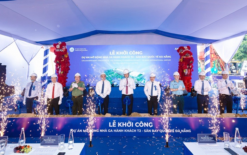 Dự án mở rộng Nhà ga hành khách quốc tế Đà Nẵng chính thức khởi công xây dựng.