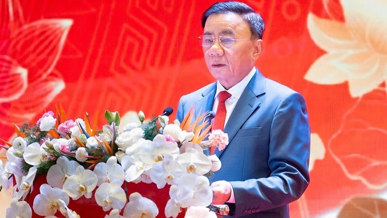Thường trực Ban Bí thư Trần Cẩm Tú phát biểu tại hội nghị. 