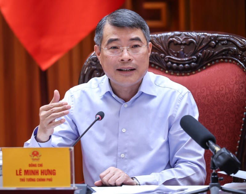 Thủ tướng Lê Minh Hưng khẳng định chủ trương của Đảng về phát triển Trung tâm tài chính đã rất rõ - Ảnh: VGP